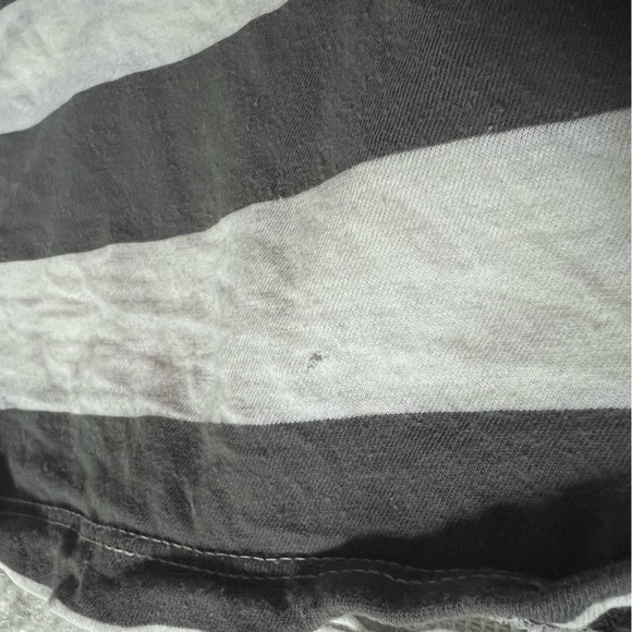 Grey & White Striped Boxy Tee - Picture 5 of 6